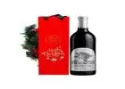 Elegant silver oak wine gift baskets- Fast USA delivery