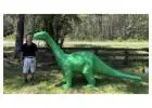 XL Brachiosaurus Sinclair Aluminum Dinosaur Statue – 140 Inches