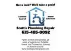 Got a Leak? Call Scott’s Plumbing Today! 615 485 0092