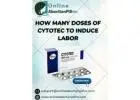 How many doses of cytotec to induce labor