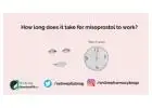 How long does misoprostol take to work