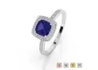 Buy Blue Sapphire Engagement Ring