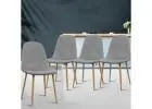 Stylish Artiss Linen Dining Chairs Set of 4 – Grey Comfort