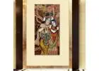 Beautiful Radha Krishna Abstract Painting