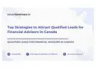 The Role of SEO in Generating Qualified Leads for Financial Advisors in Canada