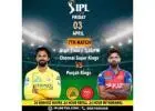 Chennai Super Kings vs Punjab Kings Live Online Cricket ID.