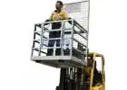 Forklift work platform to elevate personnel