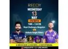 Reddy Anna Books IPL 2026 RCB vs KKR show.