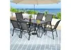 Spacious Gardeon 7PC Outdoor Dining Set for Family Entertaining
