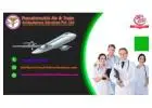 Receive comprehensive care during transit with Panchmukhi Air and Train Ambulance Services in Ernaku