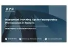 Investment Planning Tips for Incorporated Professionals in Ontario