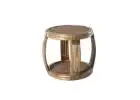 Amara Mud Grey Side Table – Contemporary Outdoor Style & Function