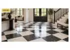 Design Elegant Checkerboard Floors Using Marble Tiles